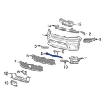 For Dodge Durango 2018-2020 68377772AA Front Bumper Trim. Fixed Price $150.86.