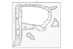 Genuine Toyota Radiator Support Side Panel 53203-0E070. Fixed Price $265.64.