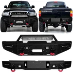 Vijay For 1995-2004 Toyota Tacoma Black Front/rear Bumper W/winch Plate&lights. Fixed Price $659.99.