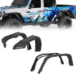 Flat Front Rear Fender Flares W/ Rubber Strips Fit Jeep Gladiator Jt 2020-2026. Fixed Price $589.98.