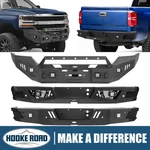 Hooke Road Front Rear Bumper W/winch Plate For 2016 2017 2018 Silverado 1500. Fixed Price $399.56.