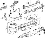 Genuine Gm Bumper Impact Absorber 26347389. Fixed Price $78.12.