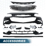 Front Bumper Cover W/ Valance Grille Fog Light Trim For Chevy Malibu 16-18. Fixed Price $278.99.