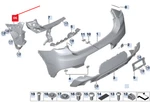 Bmw X2 F39 Rear Right Bumper Guide 51128069142. Fixed Price $231.45.