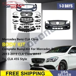 To CLA45 Front Bumper Grille Facelift Kit For 2013-2019 Mercedes Class W117. Fixed Price $472.20.