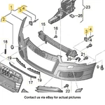 Audi A6 Front Bumper Cover 2014 Oem 4G0807065A. Fixed Price $236.08.