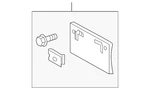Genuine Lexus License Plate Bracket 52114-30210. Fixed Price $102.11.