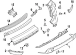 Genuine Nissan Cover Extension 85024-6RZ0B. Fixed Price $197.33.