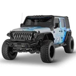 Front Bumper W/lights & D-rings For 2007-2026 Jeep Wrangler Jk Jl Gladiator Jt. Fixed Price $359.49.