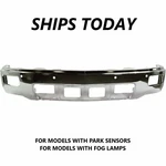 New Front Bumper For 2014-2015 Silverado 1500 With Fogs And Sensors Ships Today. Fixed Price $250.61.