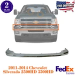 Front Bumper Upper Cover Chrome For 2011-2014 Chevy Silverado 2500HD 3500HD. Fixed Price $326.12.