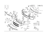 Mercedes-benz Ml-class 2006-2014 Front Bumper Skid Plate Spoiler Oe 1648800426. Fixed Price $369.00.