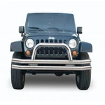 Rampage 8420 Steel Double Tube Front Bumper W/ Hoops For Wrangler TJ/YJ/CJ7/CJ5. Fixed Price $353.04.