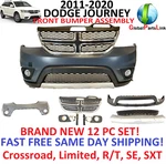 2011 - 2019 Dodge Journey Front Bumper Cover Assembly Complete With Grill, Fogs. Fixed Price $303.62.