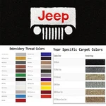 Acc 2014-2018 Jeep Wrangler Unlimited Headlight Logo 4PC Cutpile Floor Mats. Fixed Price $194.99.