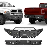 Off-road Front + Rear Back Bumper Black Steel Fit 2010-2018 Dodge Ram 2500 3500. Fixed Price $899.84.
