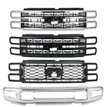 Chrome/ Gloss Black Front Bumper Grille 2023-2025 Ford F-250 F250 Super Duty. Fixed Price $299.99.