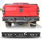 For 2019-2024 Ram 2500 Steel Rear Bumper W/2*POD LIGHTS+2*D-RINGS Set. Fixed Price $353.99.