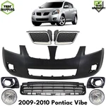 Front Bumper Cover Primed Plastic & Fog Lights Kit For 2009-2010 Pontiac Vibe. Fixed Price $2297.01.