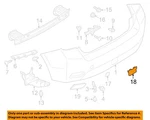 Subaru Oem 13-17 Crosstrek Rear Bumper Components-cover 57731FJ230EN. Fixed Price $14.36.
