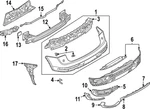 Genuine Audi Center Molding 80F-807-578-T94. Fixed Price $125.35.