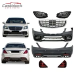 Fit 2014-2017 Mercedes S-class W222 Facelift 18+ S63 Amg Bumper Kit W/taillights. Fixed Price $2299.00.
