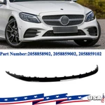 For Mercedes Benz W205 2019-2022 3PCS Front Bumper Lip Trim Molding Gloss Black. Fixed Price $49.38.