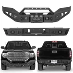 Hooke Road Steel Front/rear Bumper Replacement For Gmc Sierra 1500 2016-2018. Fixed Price $419.59.