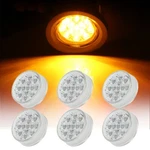 6X 2.5" 13 Led Clear Cover Amber Rectangular Light Universal Fits Peterbilt New. Fixed Price $22.99.