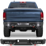 Steel Black Rear Bumper For 2015-2018 Ram 1500 Rebel W/d-rings & Sensor Holes. Fixed Price $383.39.