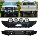 Vijay 2009-2014 Ford F150 Steel Front/rear Bumper W/winch Plate&round Lights. Fixed Price $409.99.
