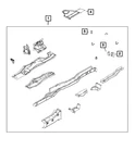 Genuine Mopar Rear Bumper Bracket Left 5178529AA. Fixed Price $30.75.