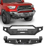 Textured Steel Front Bumper + Rear Bars Combo For Toyota Tacoma 2016-2023. Fixed Price $949.09.