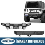 Hooke Road Front Rear Bumper W/winch Plate Skid Fit 07-18 Jeep Wrangler Jk. Fixed Price $299.99.