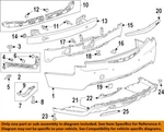 Cadillac Gm Oem 13-16 Ats-bumper Trim-molding 20907953. Fixed Price $143.41.