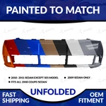 New Painted Unfolded Front Bumper 2008 2009 2010 2011 Ford Focus Sedan/coupe. Fixed Price $132.99.