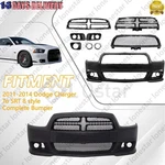 Complete Front Bumper Assembly Fits Dodge Charger To SRT8 STYLE(2008-2014). Fixed Price $454.73.