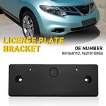 1X Fits 2011-14 Nissan Murano Front License Plate Frame Holder Bracket Black Abs. Fixed Price $23.74.