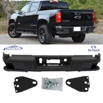 Black Rear Step Bumper Assembly For 2015-2022 Chevrolet Colorado / Gmc Canyon. Fixed Price $189.49.
