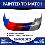 New Painted Unfolded Rear Bumper For 2009-2010 Hyundai Sonata 2.4L. Fixed Price $334.98.