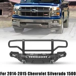 For 2014-2015 Chevy Silverado 1500 Black Modular 3 In Design Front Bumper. Fixed Price $680.97.
