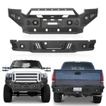 Black Steel Front Bumper Rear Step Ford F-250 F-350 2005 2006 2007. Fixed Price $988.18.