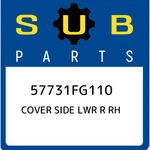 Subaru Cover Side Lwr Rh 57731FG110, New Genuine Oem Part. Fixed Price $14.59.