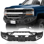 Steel Front Bumper W/ Winch Plate & Led Light Fit 2016-2018 Chevy Silverado 1500. Fixed Price $479.99.