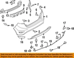 Ford Oem 11-19 Fiesta Rear Bumper Components-stone Deflector AE8Z17808BB. Fixed Price $288.08.