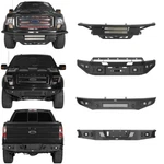 Hooke Road Steel Front Rear Step Bumper Bar Assembly Ford F-150 2009-2014. Fixed Price $1039.26.