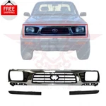 Fits 1995-1997 Toyota Tacoma 4WD Front Grille Chrome & Black Bumper Filler 3PC. Fixed Price $141.66.