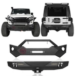 For 2007-2018 Wrangler Jeep Jk Front Bumper + Rear Bars Combo W/led Light. Fixed Price $598.66.