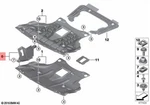 Genuine Bmw X3 E83 1.8D Left Engine Compartm.protection Bracket 51713404139. Fixed Price $43.21.