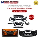 Complete Front Bumper Upper & Lower Grille Fog Light For 2020-2022 Nissan Sentra. Fixed Price $296.38.